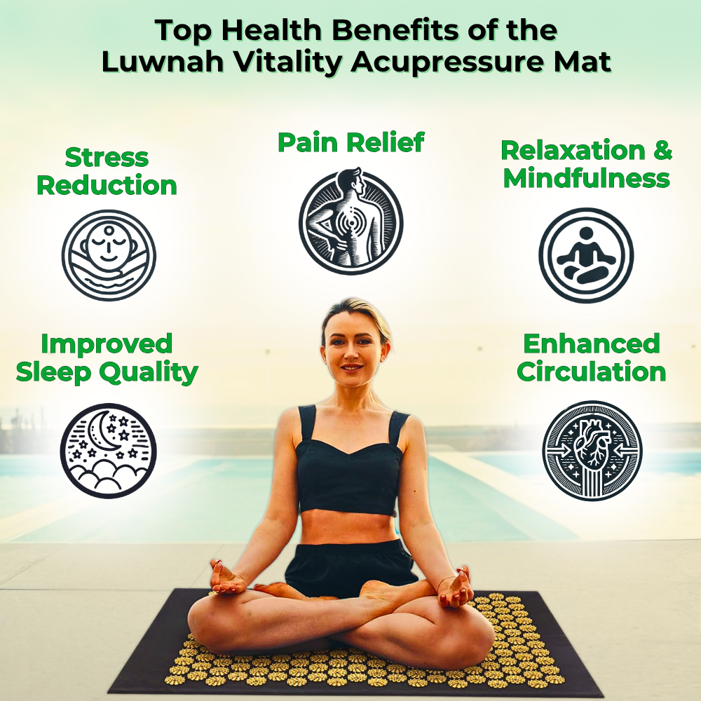 Vitality Acupressure Mat – Ease Tension & Muscle Fatigue