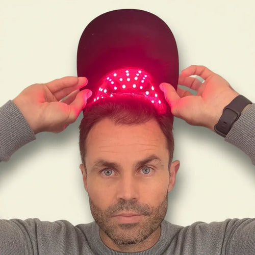 RootRevival Crown - The red light therapy cap built for men noticing early crown thinning.
